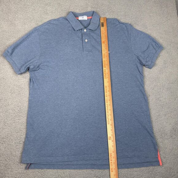 Southern Tide Shirt Mens XL Blue Pique Skipjack Polo Classic Short Sleeve Casual - Picture 7 of 10